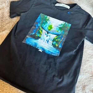 Off-White Black Tee with Iconic Logo